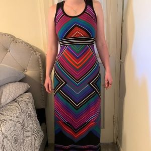 Beautiful Print Full Length Calvin Klein Maxi Summer Sundress, size 4
